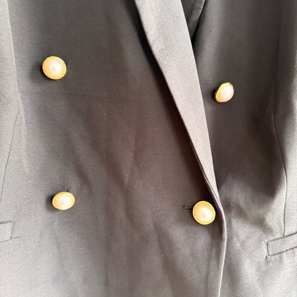 Eloquii Black Blazer with Gold Buttons - Picture 8 of 9